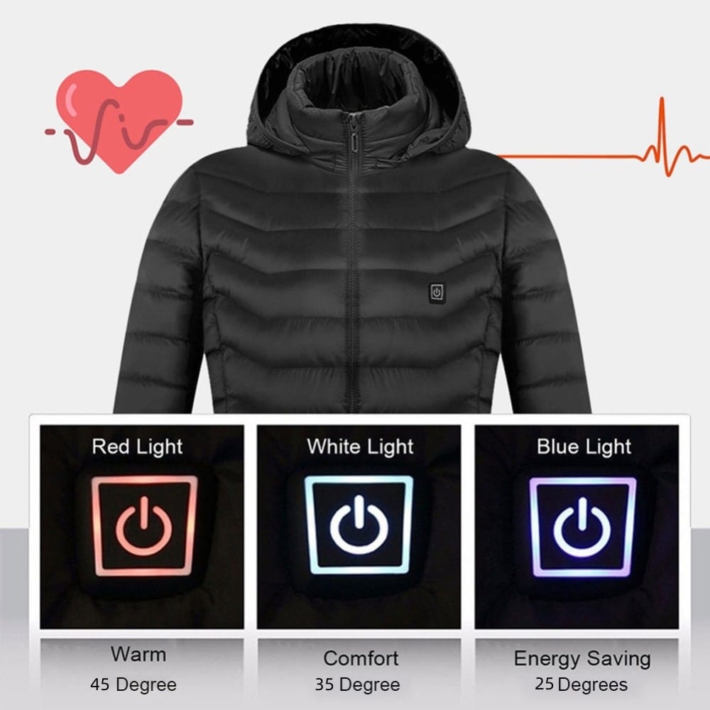 Men’s USB Heated Jacket – Thermal Electric Coat - Image 9