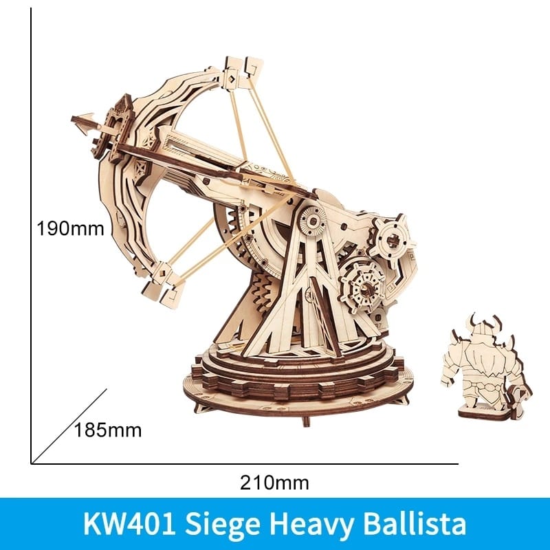 Robotime ROKR Ballista – Wooden 3D Puzzle Toy & Gift KW401 - Image 3