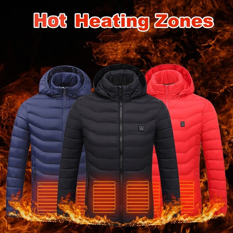 Men’s USB Heated Jacket – Thermal Electric Coat