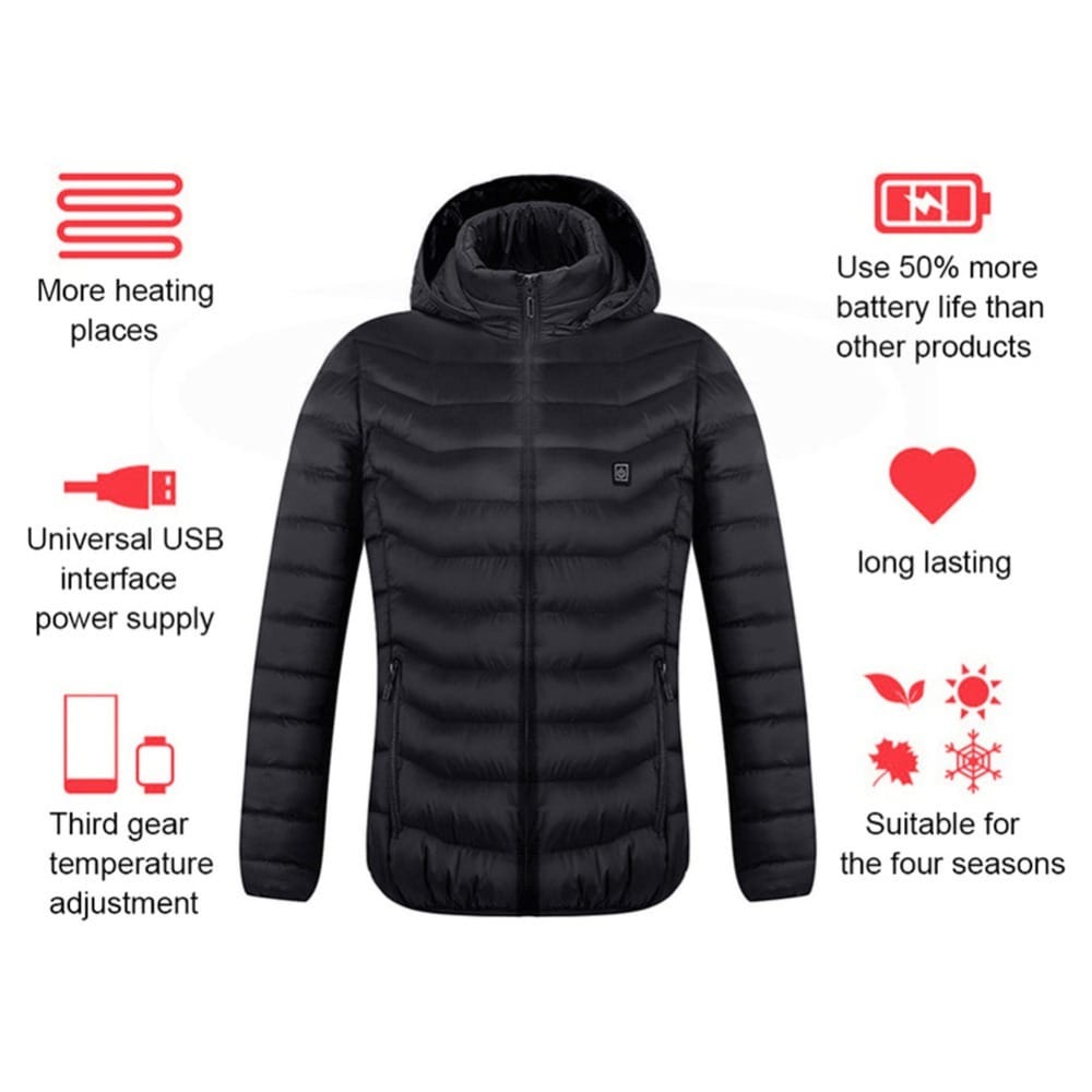 Men’s USB Heated Jacket – Thermal Electric Coat - Image 6